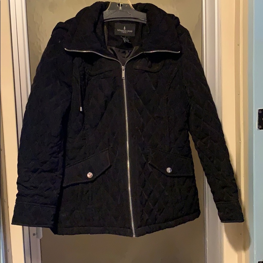 Black London fog jacket size large